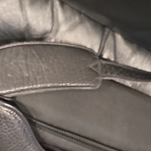 Jack Georges Black Leather Briefcase